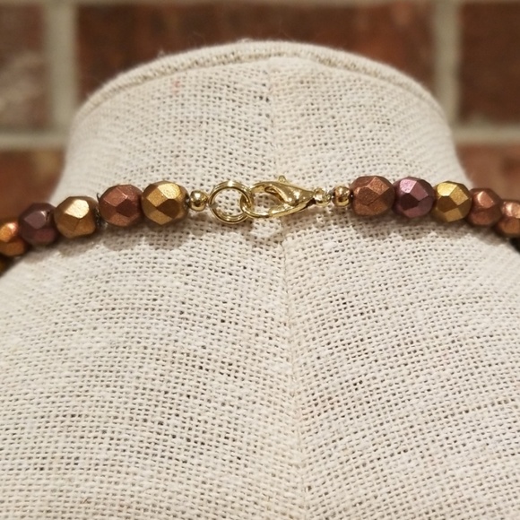 Tiger Eye Round Beaded Necklace - Picture 4 of 8